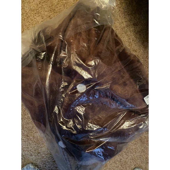 Brown faux fur coat - Picture 3 of 3